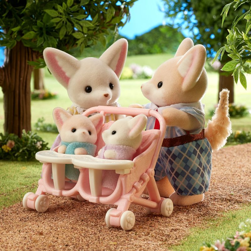 Calico Critters Fennec Fox Family, Set of 4 Collectible Doll Figures, 2 of 8