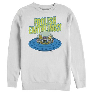Men's The Simpsons Foolish Earthlings Sweatshirt - 1 of 4