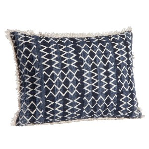 Dsvimoy Support Pillow Textured Stripes and Geometric Lumbar Pillow for Stylish Home Decor, White, 22"*22"*6" - 1 of 4