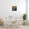 Stupell Industries Modern Bison with Paint Splatter Floating Frame Canvas Art, Gray, 18" x 18" - 3 of 4
