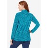 Woman Within Perfect Printed Long-Sleeve Turtleneck Tee - 3 of 4