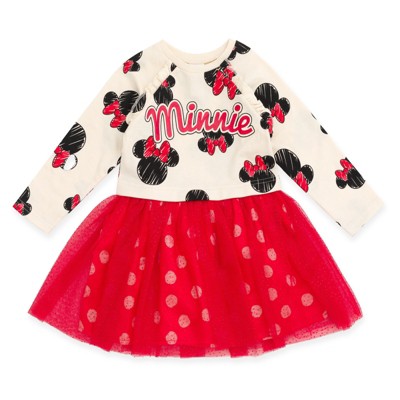 red / off white, minnie mouse