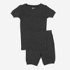 Leveret Matching Family Pajamas – Solid Dark Gray – 100% Cotton – Customizable for Personalization - 2 of 4