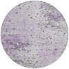 Lavender And Ivory Abstract Washable Indoor Outdoor Area Rug - 4 of 4