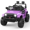 Jojoka 12V Kids Ride-On Truck w/Remote - 3 Speeds (Max 2.5MPH), Dual Motors, LED Lights, Music (Ages 3-8, 61lbs) - 2 of 4