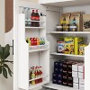 LunaLulinlk 71" Kitchen Pantry Storage Cabinet, Freestanding Cupboard for Kitchen, Dining Room and Living Room-White - 4 of 4