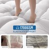 Itopfox Queen Mattress Topper with Gel-Infused Cooling & Breathable Sides for Back Pain Relief, Ergonomic Dual-Layer Support - 2 of 4