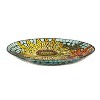 18" Glass Bird Bath, Moasic Translucent and Metallic Finish - 2 of 4