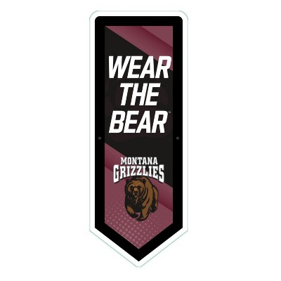 Evergreen Ultra-Thin Glazelight LED Wall Decor, Pennant, University of Montana- 9 x 23 Inches Made In USA