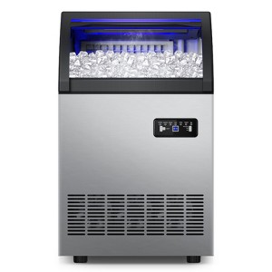 Velieta Commercial Ice Maker 260Lbs/24H, Ice Machine 72pcs Ice Cubes, Freestanding Ice Maker Machine with Water Line and Filter, 55Lbs Storage Ice Bin - 1 of 4