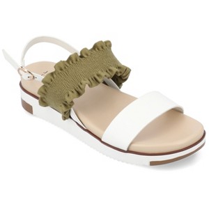 Journee Collection Womens Riya Formed Footbed Sling Back Sandal - 1 of 4