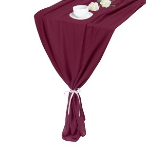 Unique Bargains Romantic Light Elegant Table Runner for Wedding Party Decoration 1 Pc - 1 of 4