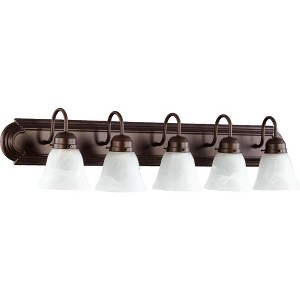 Quorum Lighting 5 - Light Vanity in  Oiled Bronze - 1 of 1