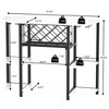 Aheaplus 47" Storage Wine Bottle & Glass Rack - 4 of 4