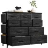 Fabric 5 Drawer Dresser for Bedroom, Storage Organizer Chest with Side Pockets, Hooks, and Sturdy Metal Frame for Closet, Entryway, Living Room - 2 of 4