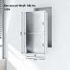 Stainless Steel Shower Niche, 12" X 12" No Tile Needed Recessed Shower Niche Shelf,Modern Wall Storage Niche for Bathroom Storage, Brushed - 2 of 4