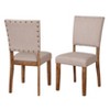 Buylateral Set Of 2 Provence Dining Chairs Driftwood : Upholstered, Rubberwood Frame, Spot Clean - 2 of 3