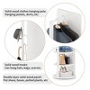 ACEPANO 66 in. H 360¡ã Rotating Multifunctional Full Length Mirror with Hook Storage Rack-White - 4 of 4