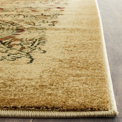 Beige and Multicolor Paisley Medium Pile Area Rug 6' x 9'