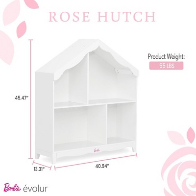 White Pine Freestanding Kids Hutch Bookcase