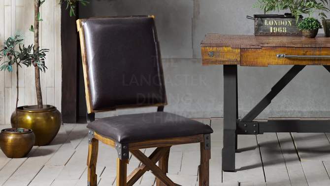 Lancaster Dining Chair Chocolate/Graphite, 2 of 9, play video