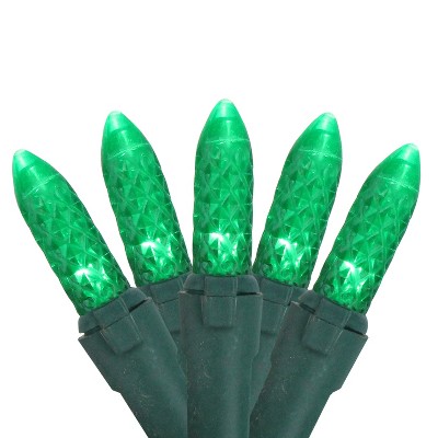 J. Hofert Co 50ct C3 Mini LED String Lights Green - 15.25' Green Wire