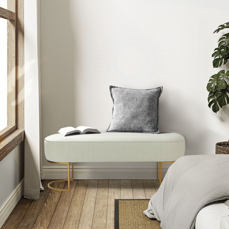 Nina Upholstered Bench for Bedroom  | ARTFUL LIVING DESIGN, 3 of 12
