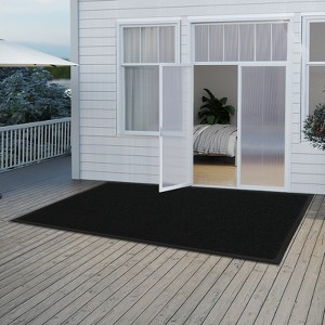 ROVSUN Front Door Mat Indoor Outdoor Entrance, Welcome Floor Mats - 1 of 4