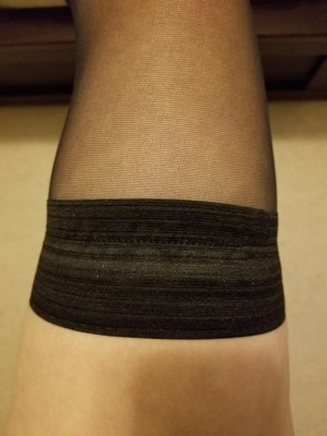 Women's Fishnet Thigh Highs - A New Day™ Black L/xl : Target