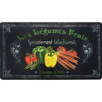 Les Legumes 20" x 36" Oil & Stain Resistant Anti-Fatigue Kitchen Floor Mat