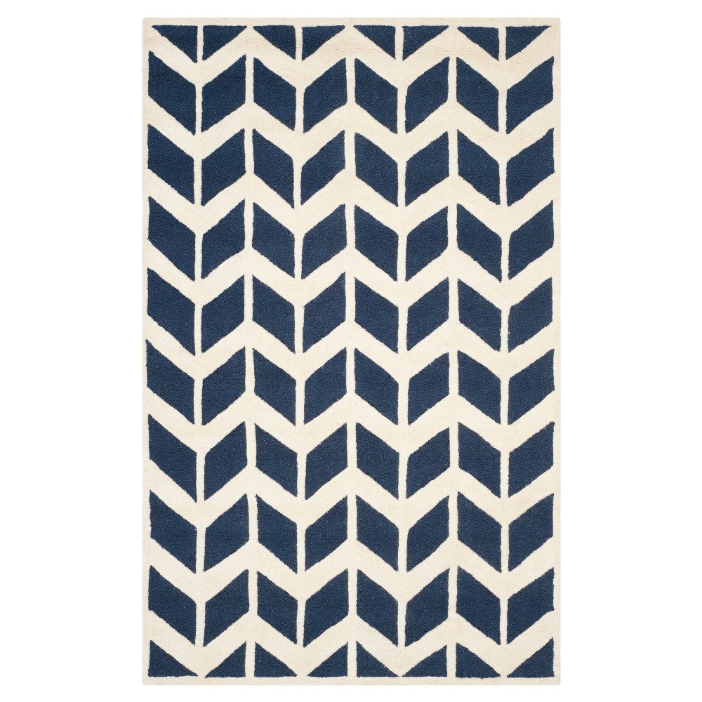 Keene Rug - Navy / Ivory (4'x6') - Safavieh