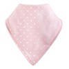 Hudson Baby Infant Girl Cotton Bib and Headband Set 5pk, White Bunny - 3 of 4