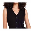 Women's Fiora Button-Front Sleeveless Sweater Vest - LUCY PARIS M - 3 of 4