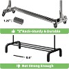 Simple Trending Industrial Grade Z-Base 70in extra long Clothes Garment Rack Chrome - 4 of 4