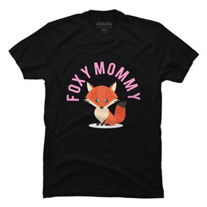 Men's Design By Humans Foxy Mommy By Cypryanus T-Shirt - 1 of 2