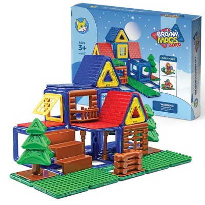 Play Brainy Magnetice Building Tiles Set (76 Pc)