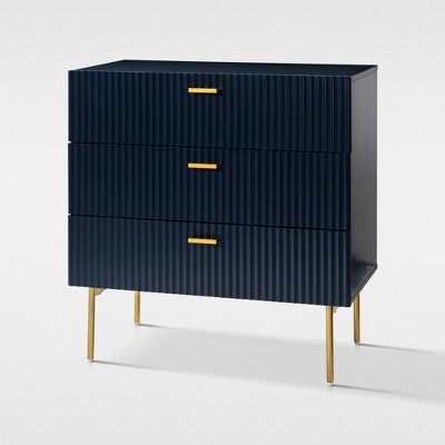 Brian 32'' Tall  3 Drawer   Bachelors Chest with storage for bedroom |  ARTFUL LIVING DESIGN
