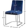Meridian Furniture,Heidi Velvet Dining Chair, Set of 2 - 4 of 4