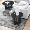 NicBex Modern Round Coffee Table with Cross Hollow Base,Small Side Table,Simple Center Table for Livng Room - 4 of 4