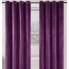 Home mart Goods 1 Panel Purple Velvet Room Darkening Grommet Window Curtain Panel - 55" x 96" - 3 of 4