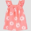 Carter's Just One You®️ Baby Girls' Coral Floral Dress with Hat Set - White - 2 of 4