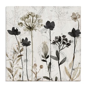 Stupell Industries Abstract Overlapping Flower Sprigs, 36" x 36" - 1 of 4