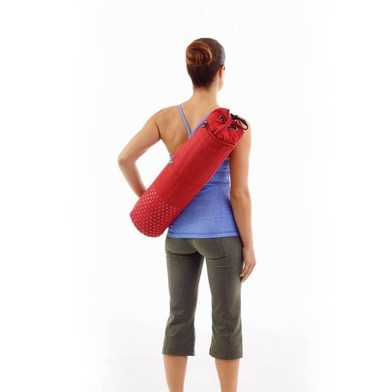 Merrithew Pilates and Yoga Canvas Mat Bag - Red, 2 of 4