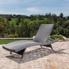 Salem Wicker Lounge with Cover - Gray/Beige - Christopher Knight Home: Weather-Resistant Iron Frame Patio Furniture - 2 of 4
