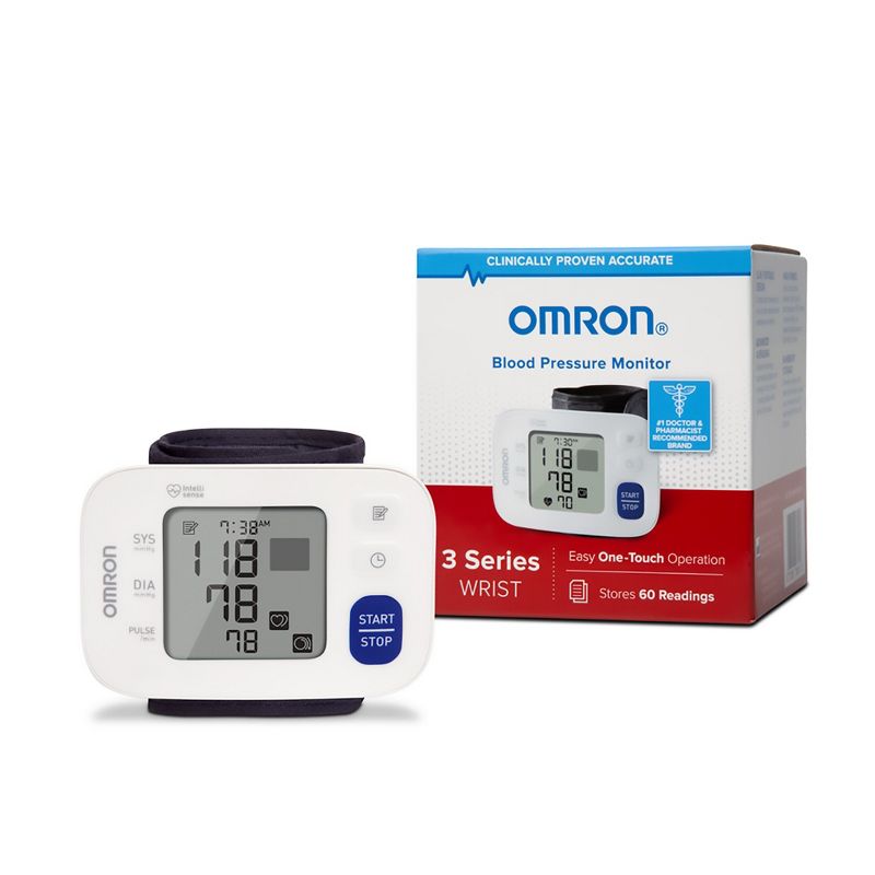 Omron 3 Series Digital Wrist Blood Pressure Monitor, 1 Count, 1 of 8