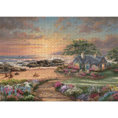 Ceaco Thomas Kinkade: Seaside Cottage Jigsaw Puzzle - 1000pc_3