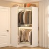 Aheaplus Freestanding Corner Closet Organizer with Hanging Rods, Space-saving Closet System for Walk-in Closet - 3 of 4