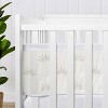 Sweet Jojo Designs Gender Neutral Unisex BreathableBaby Breathable Mesh Crib Liner Tufted Sun Ivory and Beige - 3 of 4