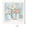 HomeRoots Pastel Peonies Pretties White Framed Print Wall Art - 3 of 4