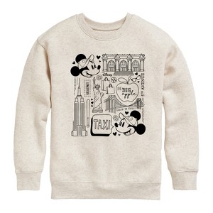 Boys' - Disney - Mickey & Friends Graphic Long Sleeve Fleece Sweatshirt - 1 of 4